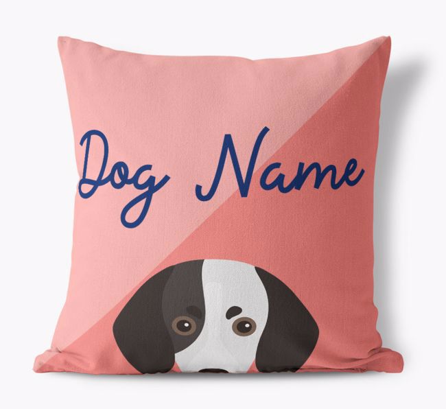 Peeking Name: Personalized {breedFullName} Pillow